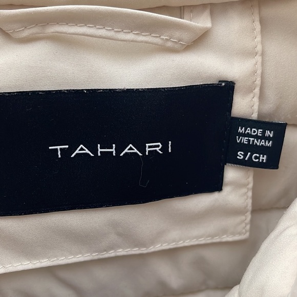 TAHARI Cream Tara Puff Jacket Size Small - Picture 7 of 9